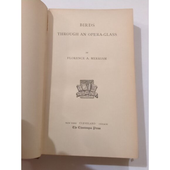 Birds Through An Opera Glass 1889 Antique HC Florence A Merriam First Ed - Picture 4 of 10